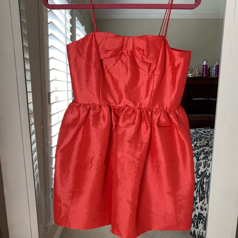 Salmon party dress